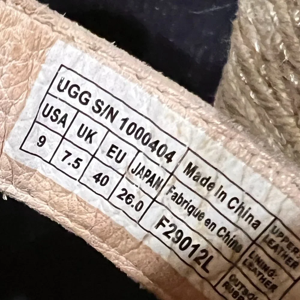 UGG size wedge